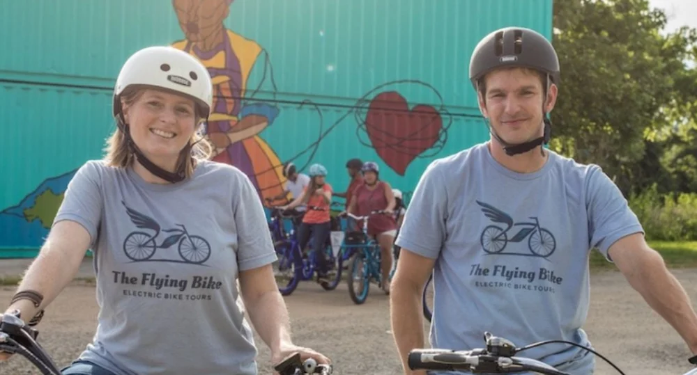 Torin and Alice owners of Pedego Asheville.